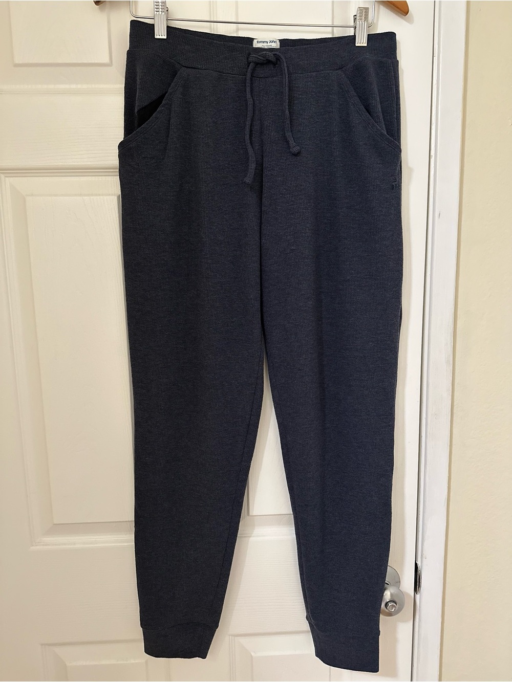 NWOT Tommy John Men’s Sz M Waffle Knit Lounge Pants W/ Side Pockets & Drawstring